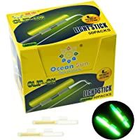 QualyQualy Glow Sticks de Pesca - Starlite de Pesca 100 Piezas Luces de Aviso en Cañas Pesca- Luminoso Luz Stick Pare…